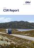 CSR Report. Global Transport and Logistics