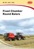 RF Fixed Chamber Round Balers