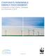 CORPORATE RENEWABLE ENERGY PROCUREMENT: A Snapshot of Key Trends, Strategies and Practices in 2016