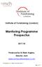 Mentoring Programme Prospectus