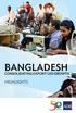 BANGLADESH CONSOLIDATING EXPORT-LED GROWTH HIGHLIGHTS
