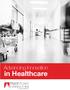 Advancing Innovation. in Healthcare