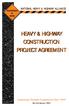HEAVY & HIGHWAY CONSTRUCTION PROJECT AGREEMENT