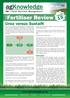 Fertiliser Review Urea versus SustaiN
