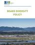 BOARD DIVERSITY POLICY
