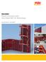 MAXIMO Panel Formwork with One-Sided MX Tie Technology. Product Brochure Issue 08/2017