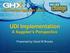 UDI Implementation A Supplier s Perspective