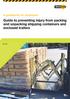 Guide to preventing injury from packing and unpacking shipping containers and enclosed trailers