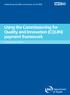 Using the Commissioning for Quality and Innovation (CQUIN) payment framework For the NHS in England 2009/10