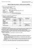 Material Safety Data Sheet for chemical products (MSDS)
