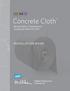 Concrete Cloth. Geosynthetic Cementitious Composite Mat (GCCM) INSTALLATION GUIDE