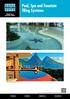 Pool, Spa and Fountain Tiling Systems