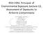 EOH 2504, Principals of Environmental Exposure: Lecture 12, Assessment of Exposures to Airborne Contaminants