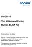 Von Willebrand Factor Human ELISA Kit