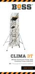 CLIMA 3T. Mobile Aluminium Tower with Climbing Frame 1450/850 3T - Through the Trapdoor Method USER GUIDE
