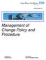 AGENDA ITEM: 5(c) Management of Change Policy and Procedure