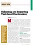 feature Validating and Improving Test-Case Effectiveness