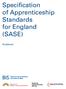Specification of Apprenticeship Standards for England (SASE) Guidance