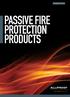 PASSIVE FIRE PROTECTION PRODUCTS