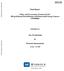 Final Report. Policy and Governance Framework for Off-grid Rural Electrification with Renewable Energy Sources (TF090884) The World Bank