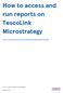 How to access and run reports on TescoLink Microstrategy