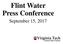 Flint Water Press Conference. September 15, 2017