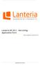 Lanteria HR Recruiting - Application Form