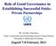 Role of Good Governance in Establishing Successful Public- Private Partnerships