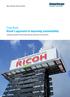 Case Book Ricoh's approach to improving sustainability