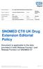 SNOMED CT UK Drug Extension Editorial Policy