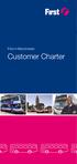 First in Manchester. Customer Charter