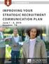 CONFERENCE IMPROVING YOUR STRATEGIC RECRUITMENT COMMUNICATION PLAN