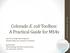 Colorado E. coli Toolbox: A Practical Guide for MS4s