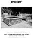 CAST STONE WALL SQUARE FIRE PIT KIT INSTALLATION GUIDELINE