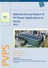 National Survey Report of PV Power Applications in Korea 2015