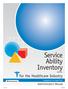 Service Ability Inventory S.A.I.-H.C. for the Healthcare Industry. Administrator s Manual. Developed by J. M. Llobet, Ph.D.