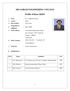 SRI SAIRAM ENGINEERING COLLEGE. Profile of Dean (R&D)