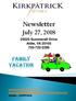 Newsletter. July 27, Summerall Drive Aldie, VA
