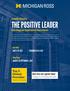 THE POSITIVE LEADER. Top 5 Global Provider FINANCIAL TIMES, Don t miss out; register today! michiganross.umich.
