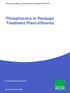 Phosphorous in Package Treatment Plant effluents