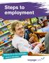 Steps to employment. Helping you to find meaningful work or education