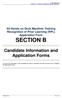 Candidate Information and Application Forms