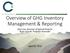 Overview of GHG Inventory Management & Reporting. Alex Carr, Director of Special Projects Ryan Cassutt, Program Associate