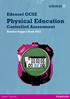 Edexcel GCSE. Physical Education. Controlled Assessment. Teacher Support Book 2012
