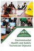 Environmental Health and Safety Technician Diploma