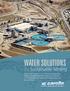 WATER SOLUTIONS. for Sustainable Mining