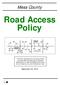 Mesa County. Road Access Policy