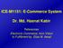 ICE-M1151: E-Commerce System Dr. Md. Hasnat Kabir
