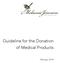 Guideline for the Donation of Medical Products