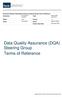 Data Quality Assurance (DQA) Steering Group Terms of Reference